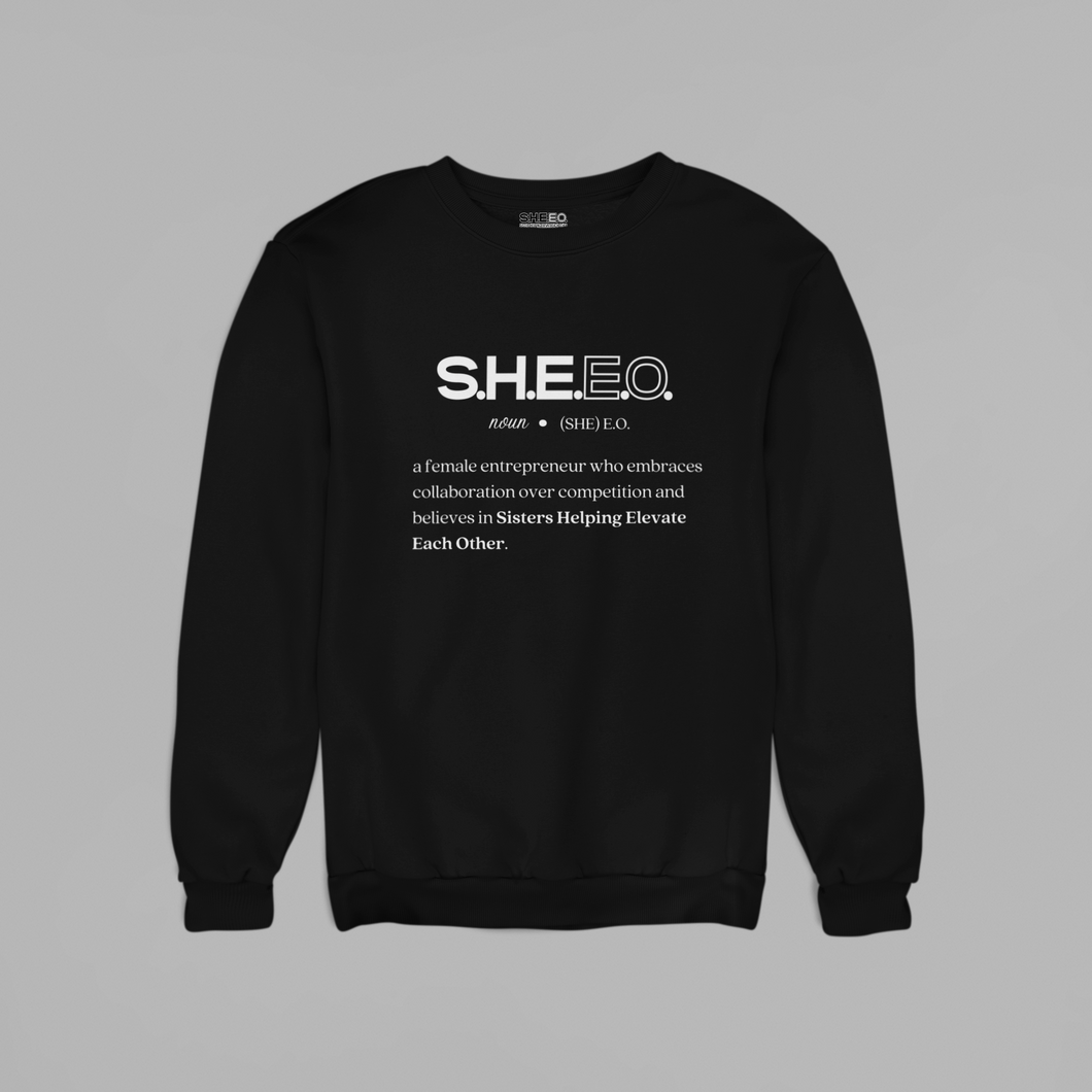 SHEEO (WHITE DEFINITION) Premium Crewneck Sweatshirt