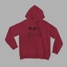 Load image into Gallery viewer, SHEEO (BLACK DEFINITION) Premium Hooded Sweatshirt
