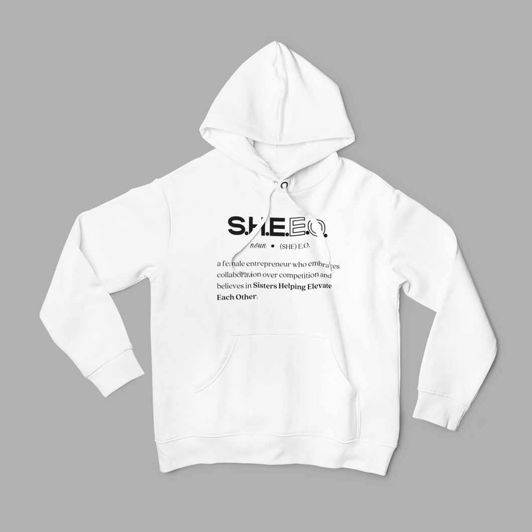 SHEEO (BLACK DEFINITION) Premium Hooded Sweatshirt